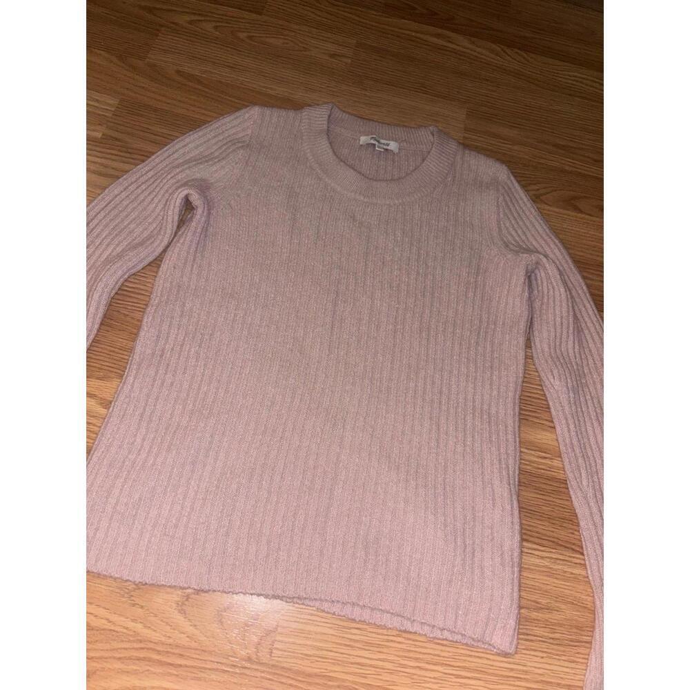 Madewell Bell Sleeve Ribbed Crew Neck Sweater Size XXS - Picture 2 of 9